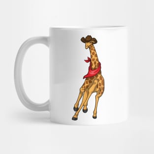 Giraffe Cowboy Cowboy hat Mug